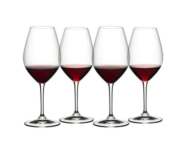 RIEDEL Wine Friendly 002 - Rotweinglas, 4er Set, Kristallglas, maschinell gefertigt im Sale